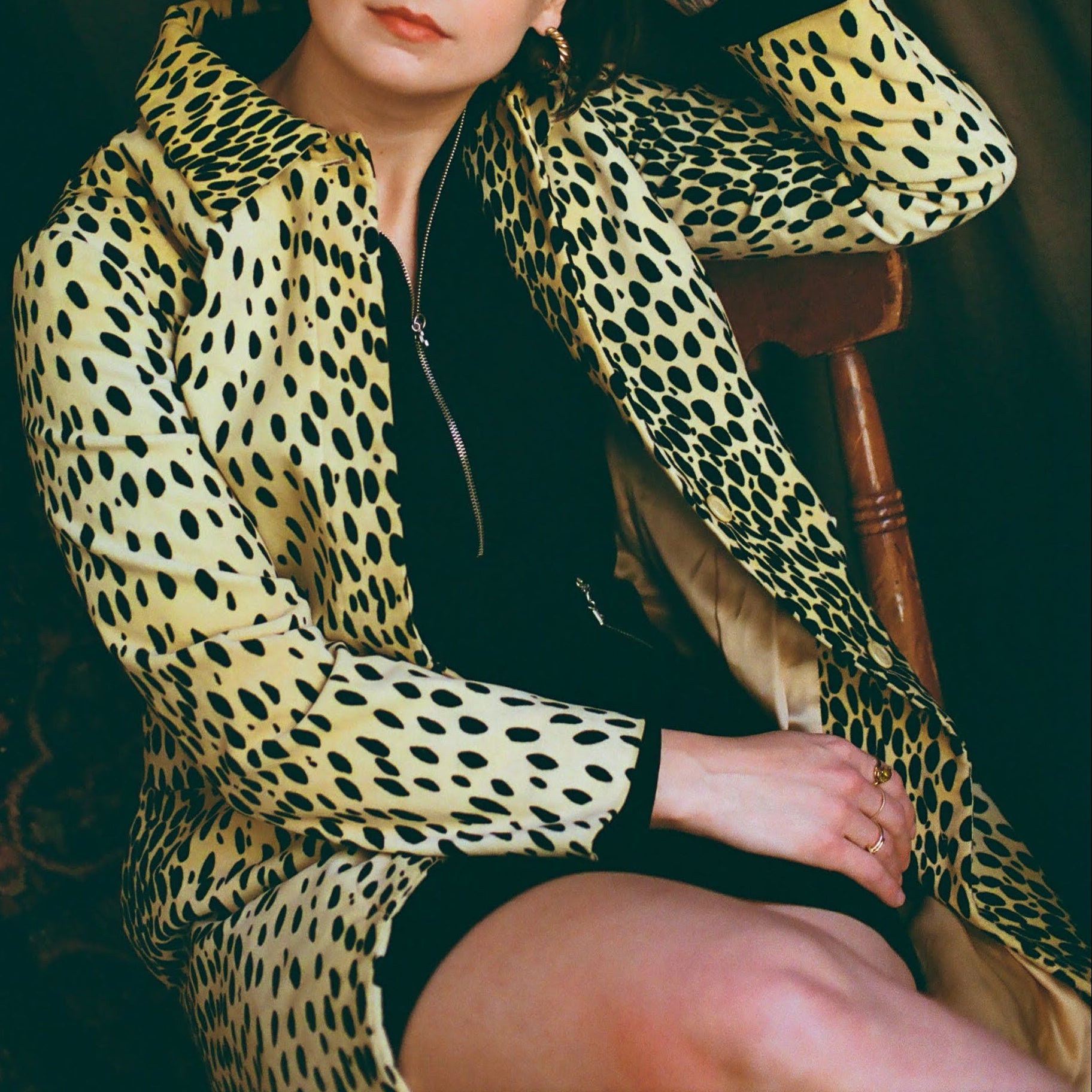 y2k p.a.r.o.s.h. dalmatian spot coat