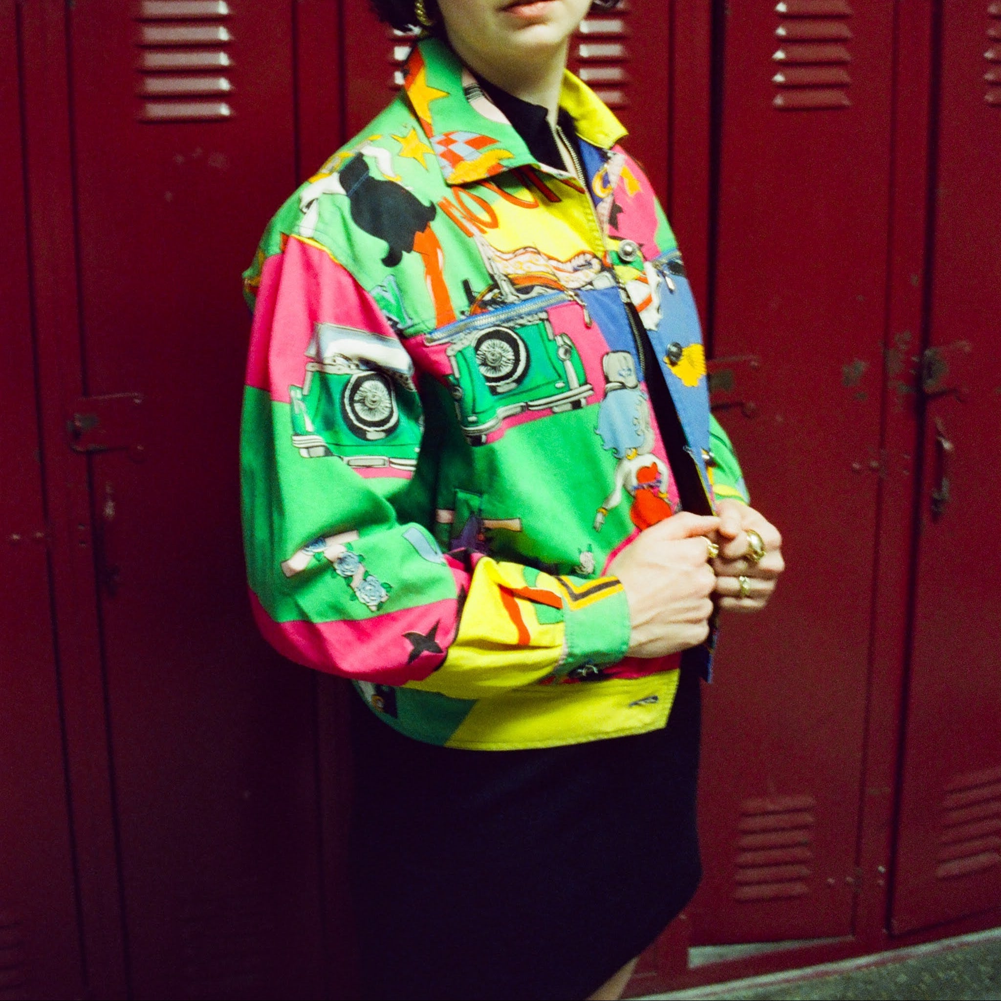 90s versace jeans couture betty boop jacket - 1991