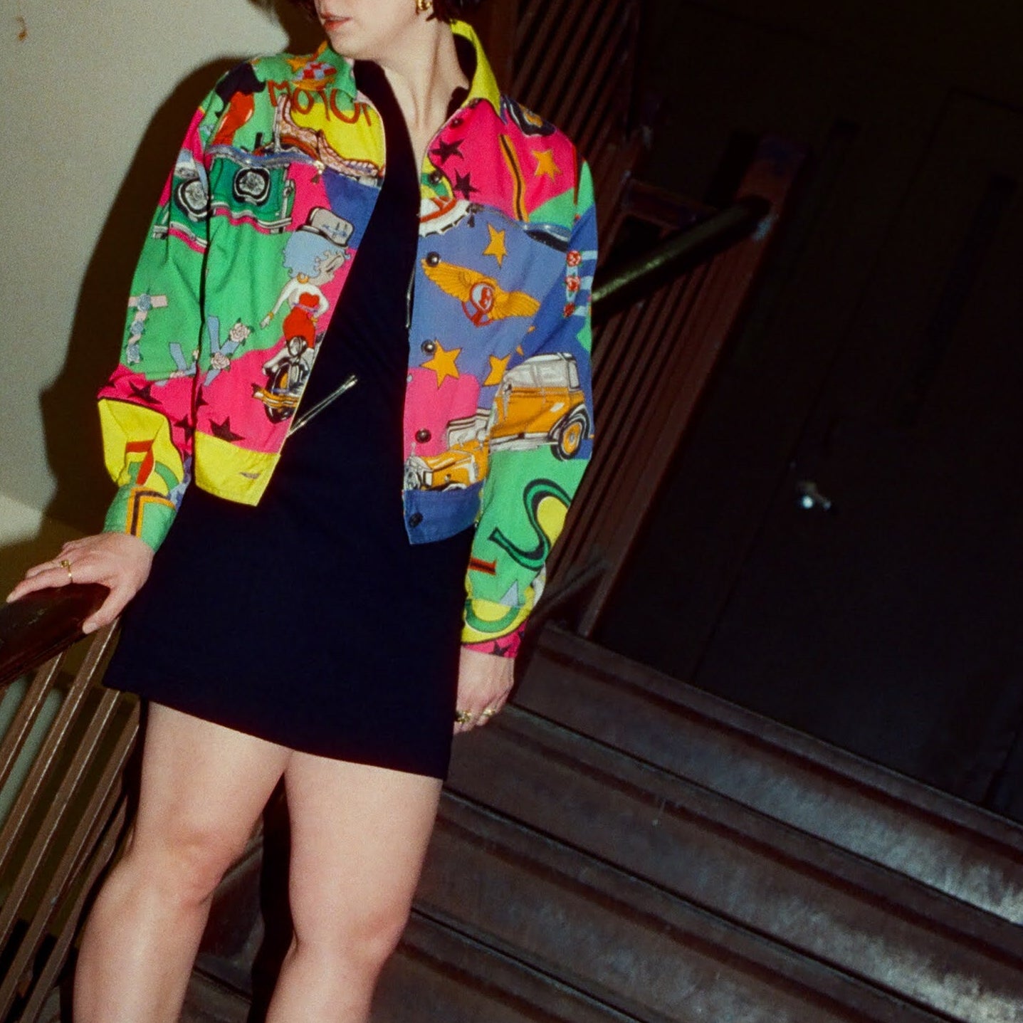 90s versace jeans couture betty boop jacket - 1991