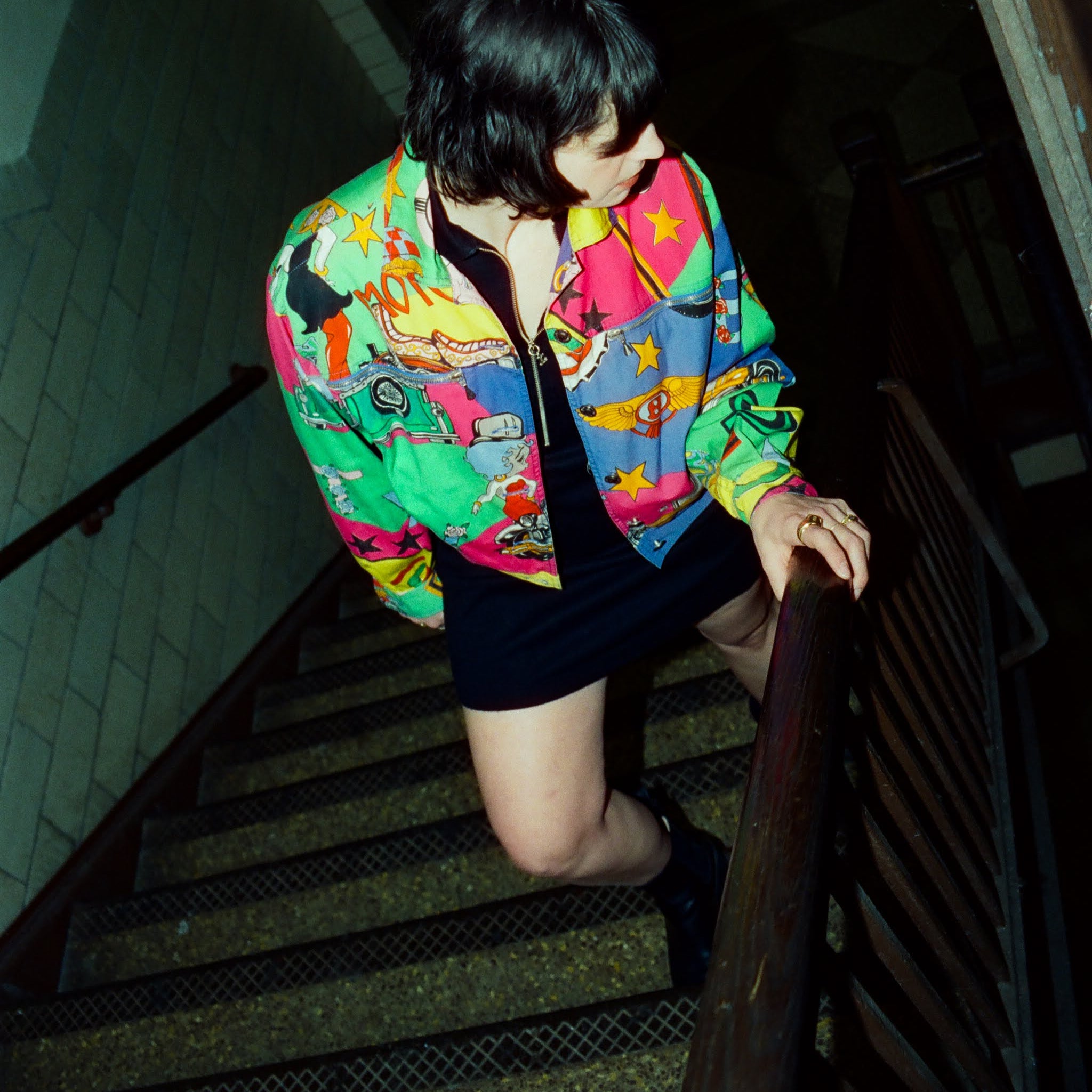 90s versace jeans couture betty boop jacket - 1991