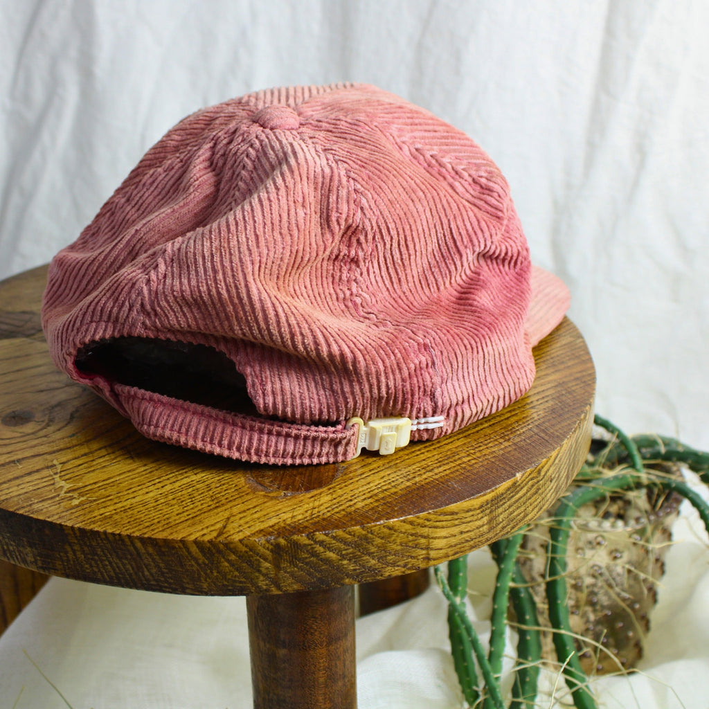 70s/80s - 5-panel corduroy telluride snapback - rare - YKK zipper back