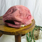 70s/80s - 5-panel corduroy telluride snapback - rare - YKK zipper back