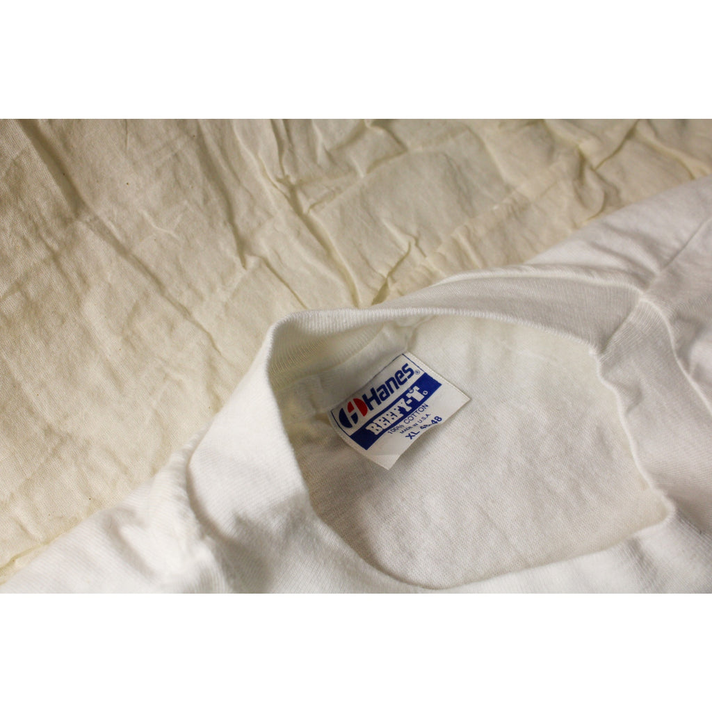 90s hanes beefy-t “tulips” graphic tee by maret – xl made in usa