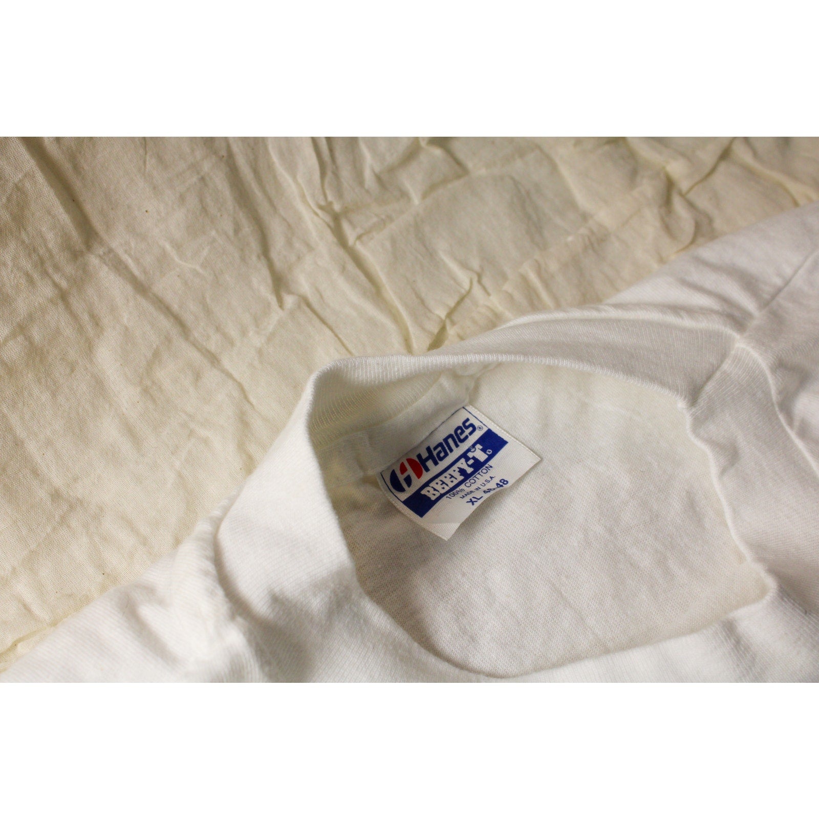 90s hanes beefy-t “tulips” graphic tee by maret – xl made in usa