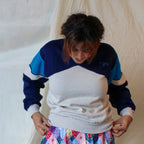 80s spalding sport active company colorblock sweatshirt