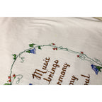 90s decosport mock-neck “music brings harmony”