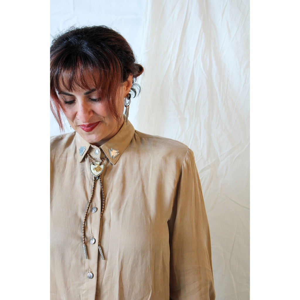 80s Circle T by Marilyn Lenox rayon western Shirt
