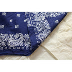 80s true vintage navy paisley bandana made in usa