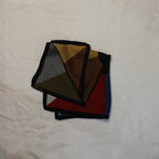 70s Ashear Italy nine color silk scarf