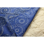 60s blue medallion print bandana (hand-hemmed, one selvedge)