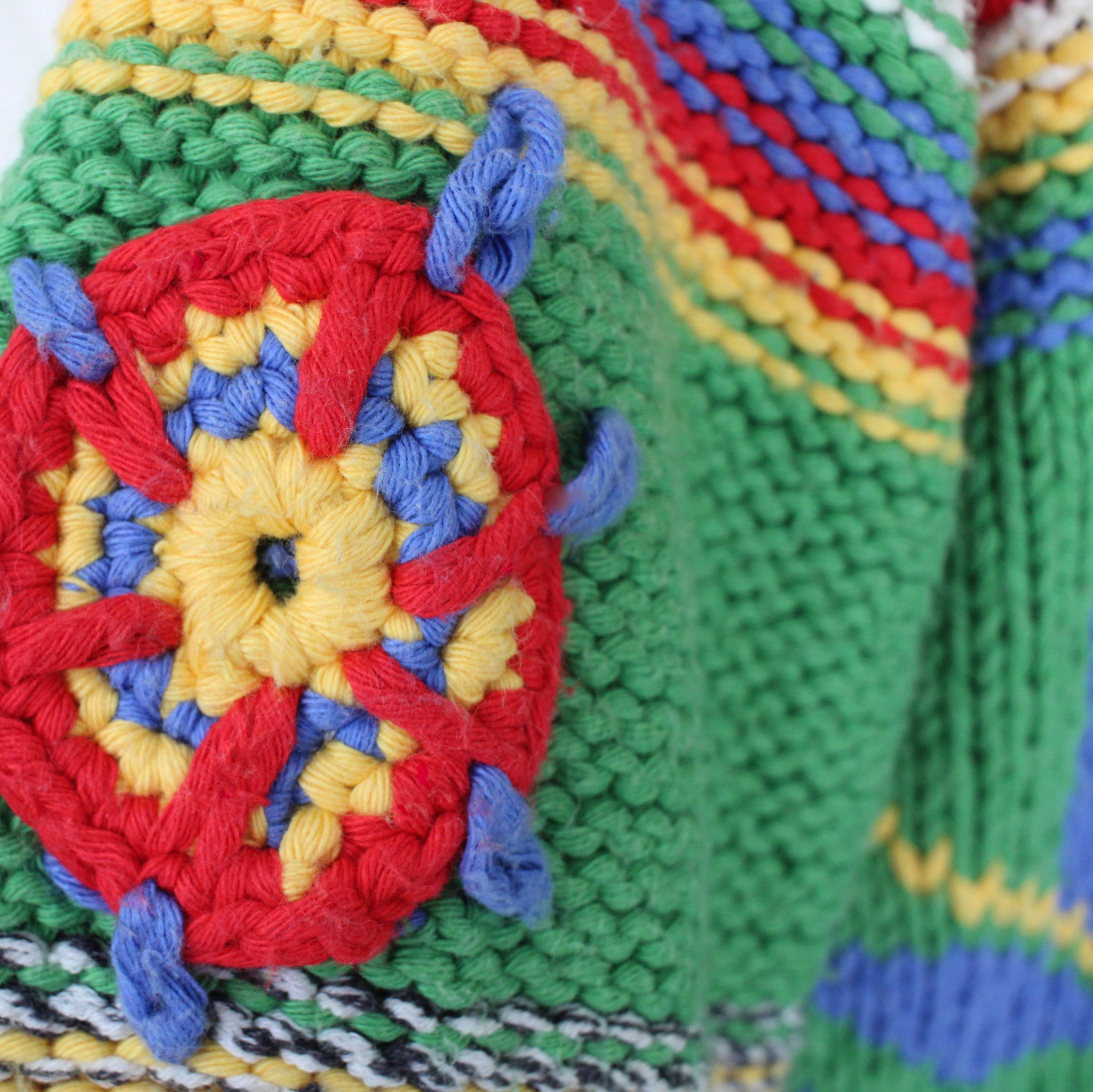 y2k rare roberto cavalli chunky snowflake knit cardigan