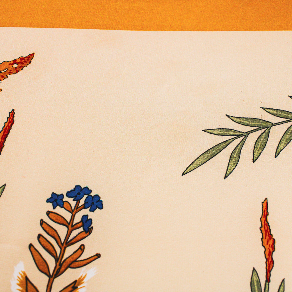 80s gucci quail botanical silk carré scarf