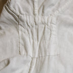 Antique white cotton nightgown with hand‑stitched cord embroidery