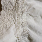 Antique white cotton nightgown with hand‑stitched cord embroidery
