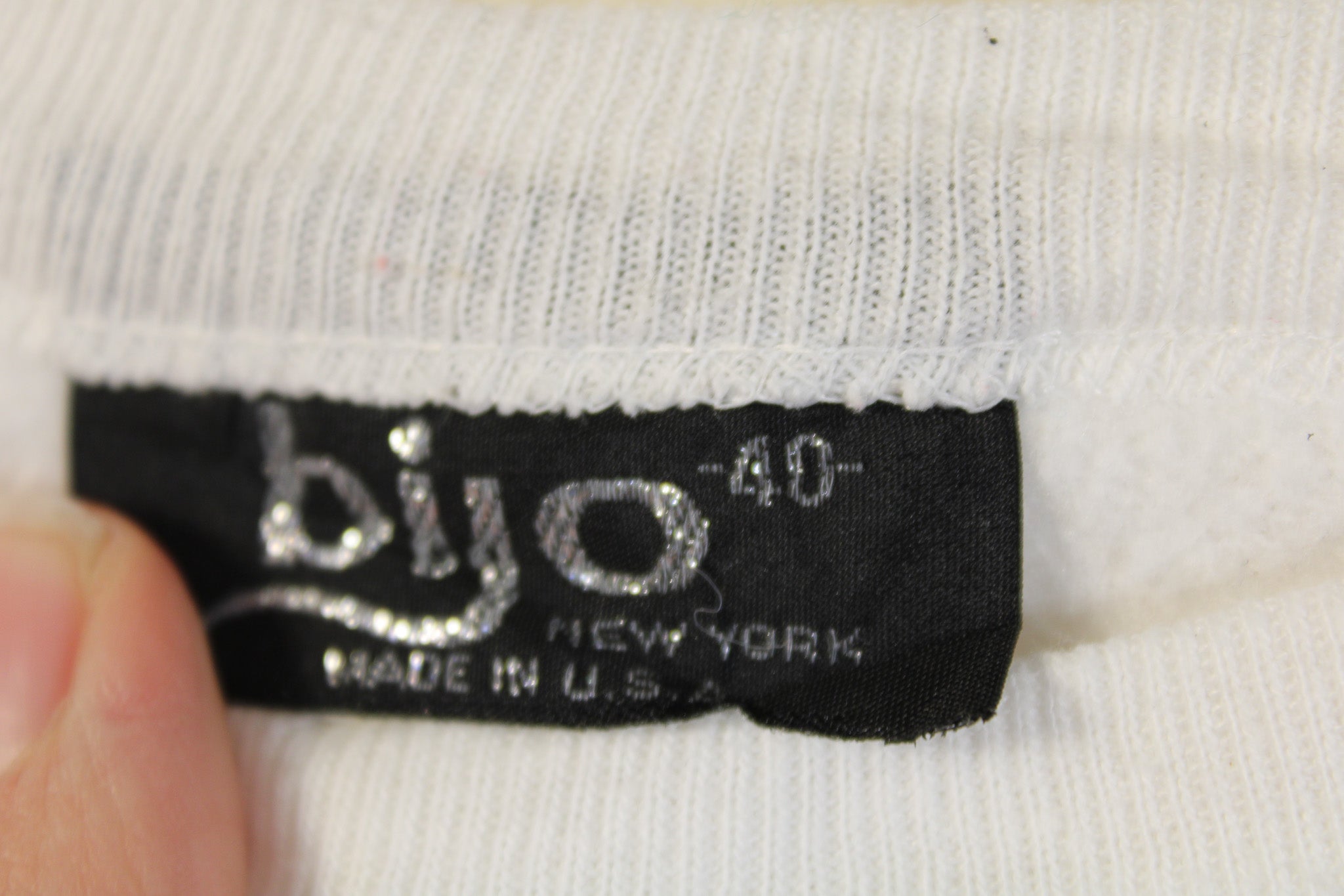 80s Bijo New York Glitter Cat Christmas Sweatshirt