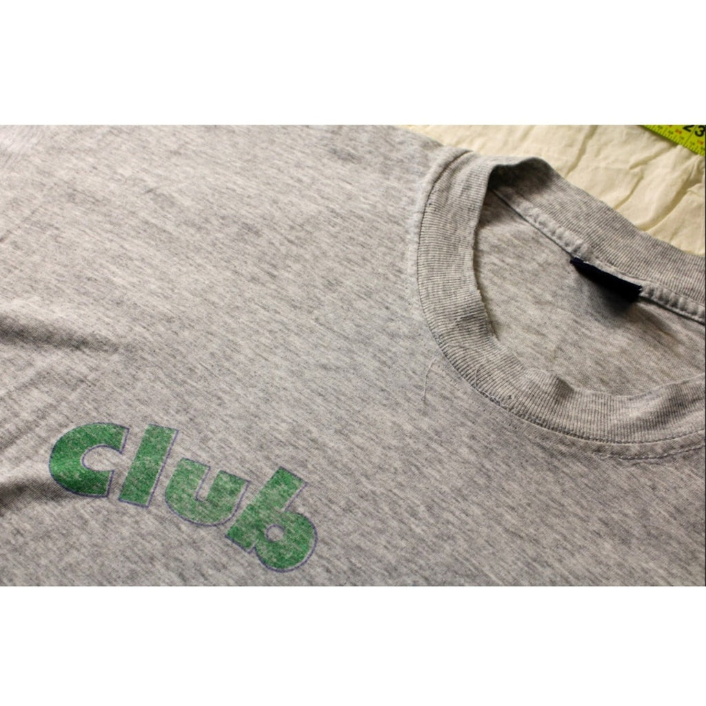 90s club med single-stitch tee heather grey