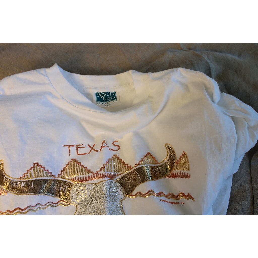 90s resort images texas longhorn single-stitch tee