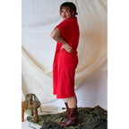 1991 tyrone stewart hopi basket art tee dress made in usa