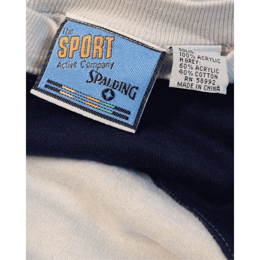 80s spalding sport active company colorblock sweatshirt