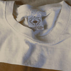 90s bloomie's striped logo single-stitch tee