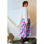 90s dwsf White Crochet cardigan large