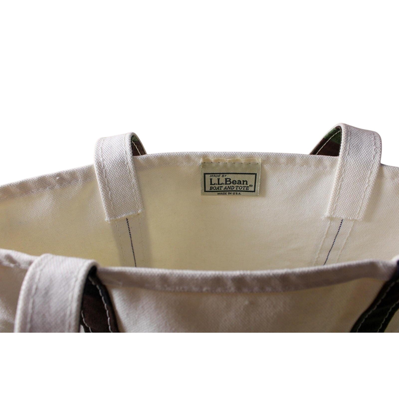 Vintage L.L. Bean Boat & Tote – Camo (Medium, Made in USA)