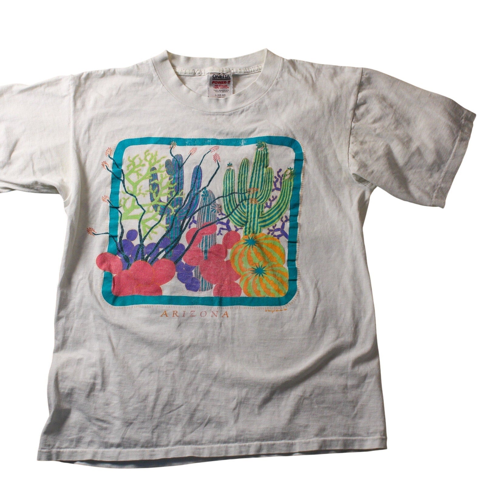 80s arizona desert graphic tee - oneita