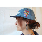 90s flowmaster hot rod power denim snapback