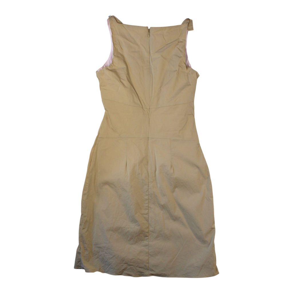 90s minimalist structured sheath dress