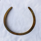 70s vintage smooth brass collar necklace