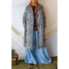 60s faux-snakeskin trench coat - halle bros