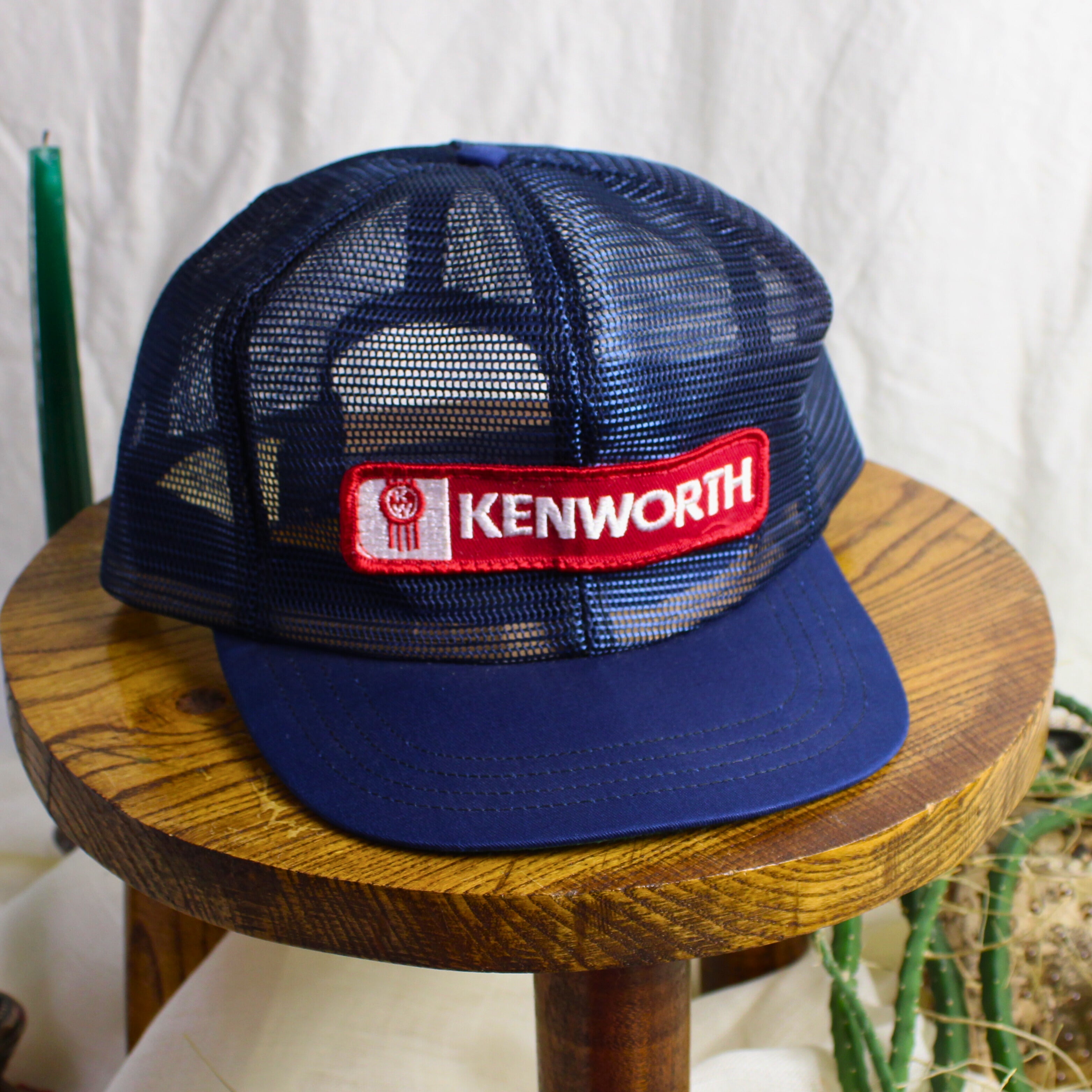 80s kenworth trucker hat – tonkin inc. seattle wa – mesh snapback