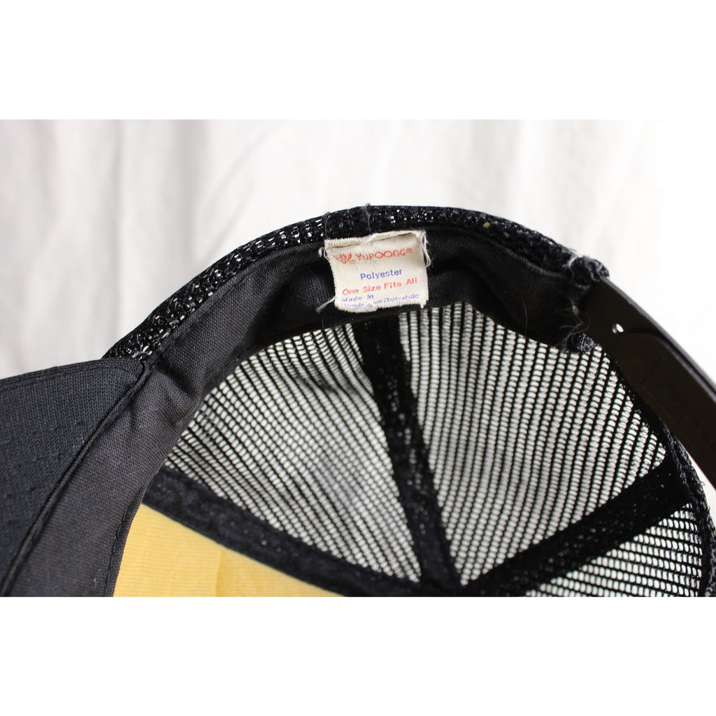 80s las brasas black mesh trucker hat