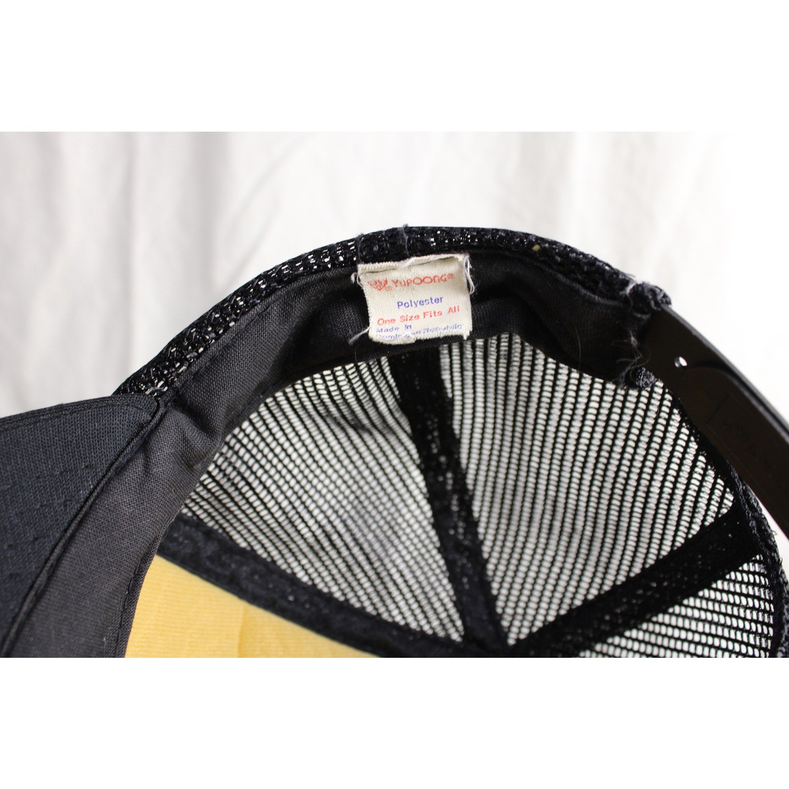 80s las brasas black mesh trucker hat