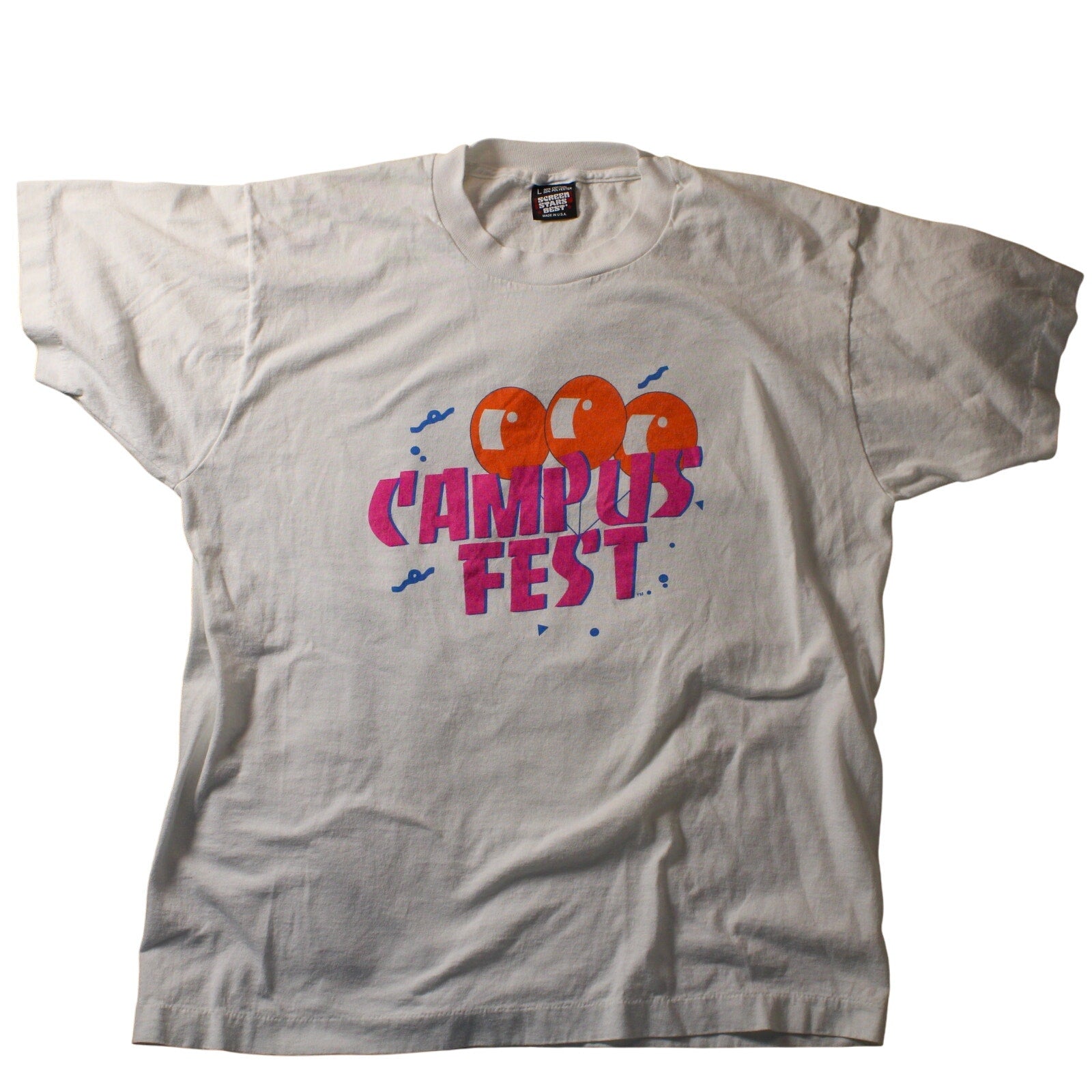 90s campus fest single-stitch tee – screen stars best