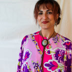 70s RARE shell resin bolo tie