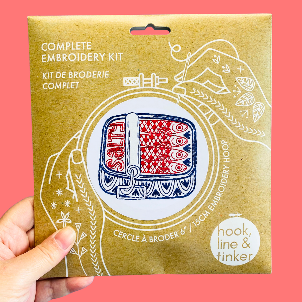 sardines embroidery kit, view 3