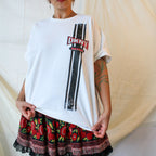 1990s dkny brand vertical logo tee – single stitch xl
