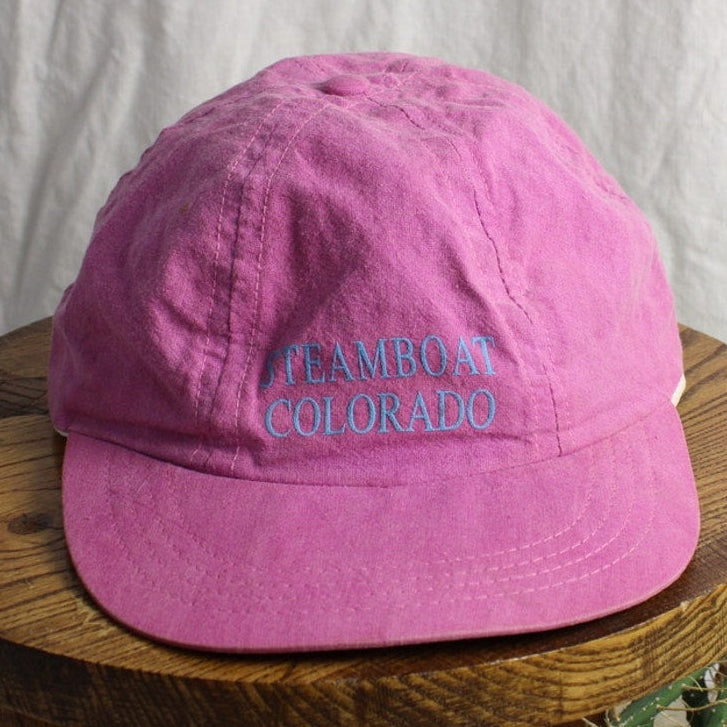 90s fresh produce steamboat colorado pink 5-panel hat