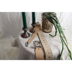 y2k tan silver flame belt by ann taylor