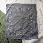 70s Paris Accessories Gray Bandana – RN 13960 Made in USA