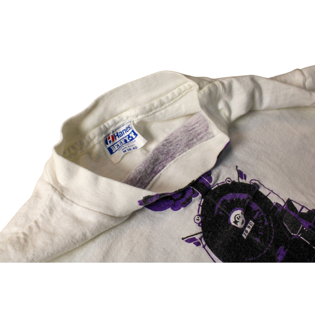 70s laramie station train tee – hanes beefy-t single stitch – usa