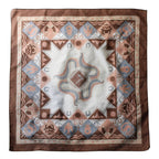 vintage 80s southwest poly cotton bandana made in usa