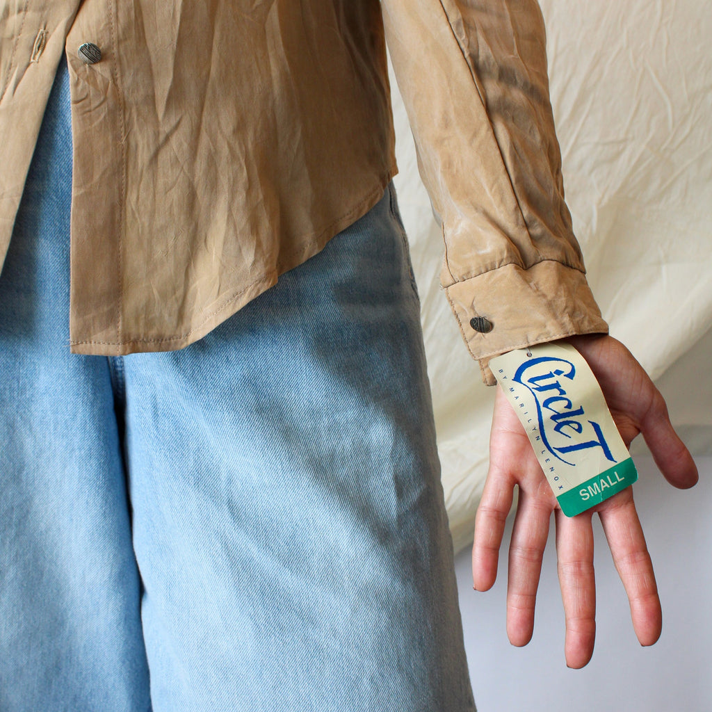 80s Circle T by Marilyn Lenox rayon western Shirt