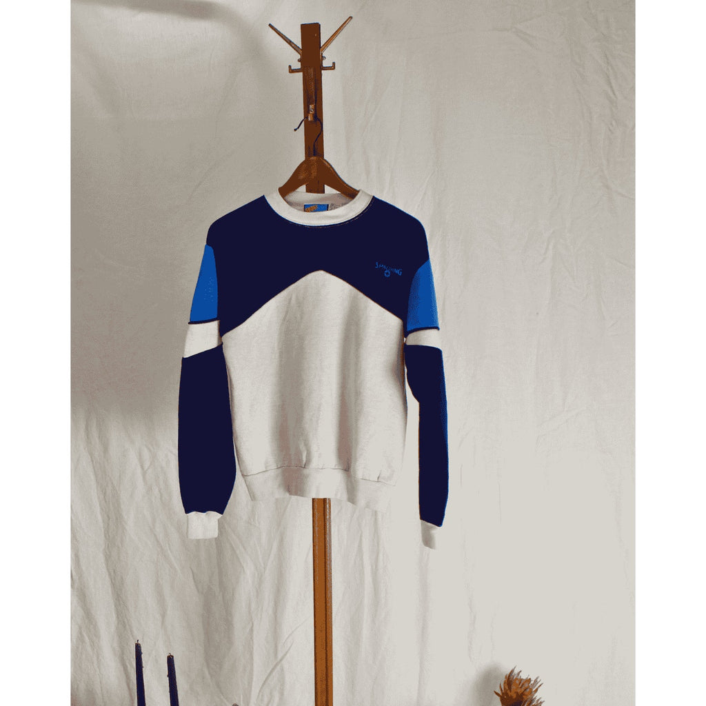 80s spalding sport active company colorblock sweatshirt