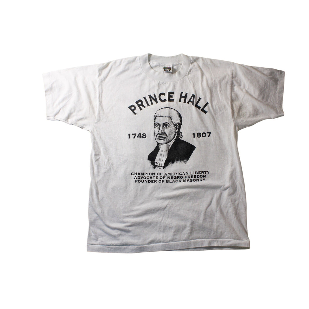 90s prince hall historical graphic tee (l) fruit of the loom best