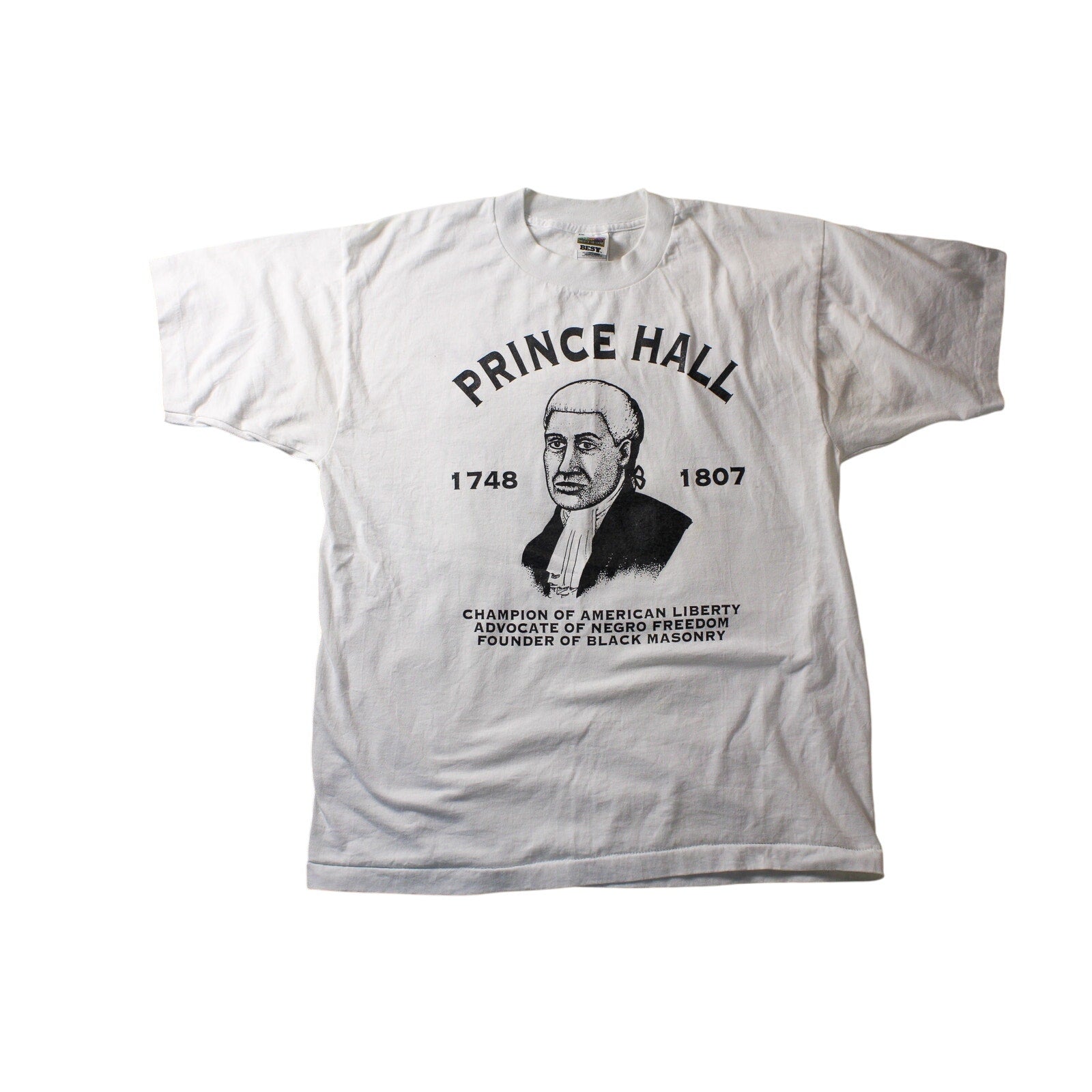 90s prince hall historical graphic tee (l) fruit of the loom best