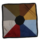 70s Ashear Italy nine color silk scarf