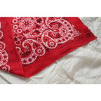70s crafted with pride in usa rn14193 red paisley bandana- selvedge