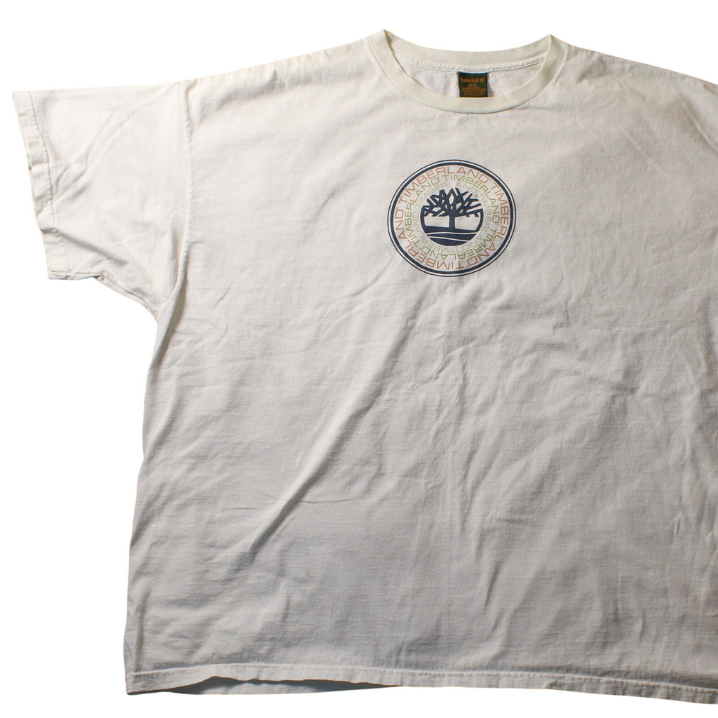 90s timberland logo t-shirt (xxl) made in usa